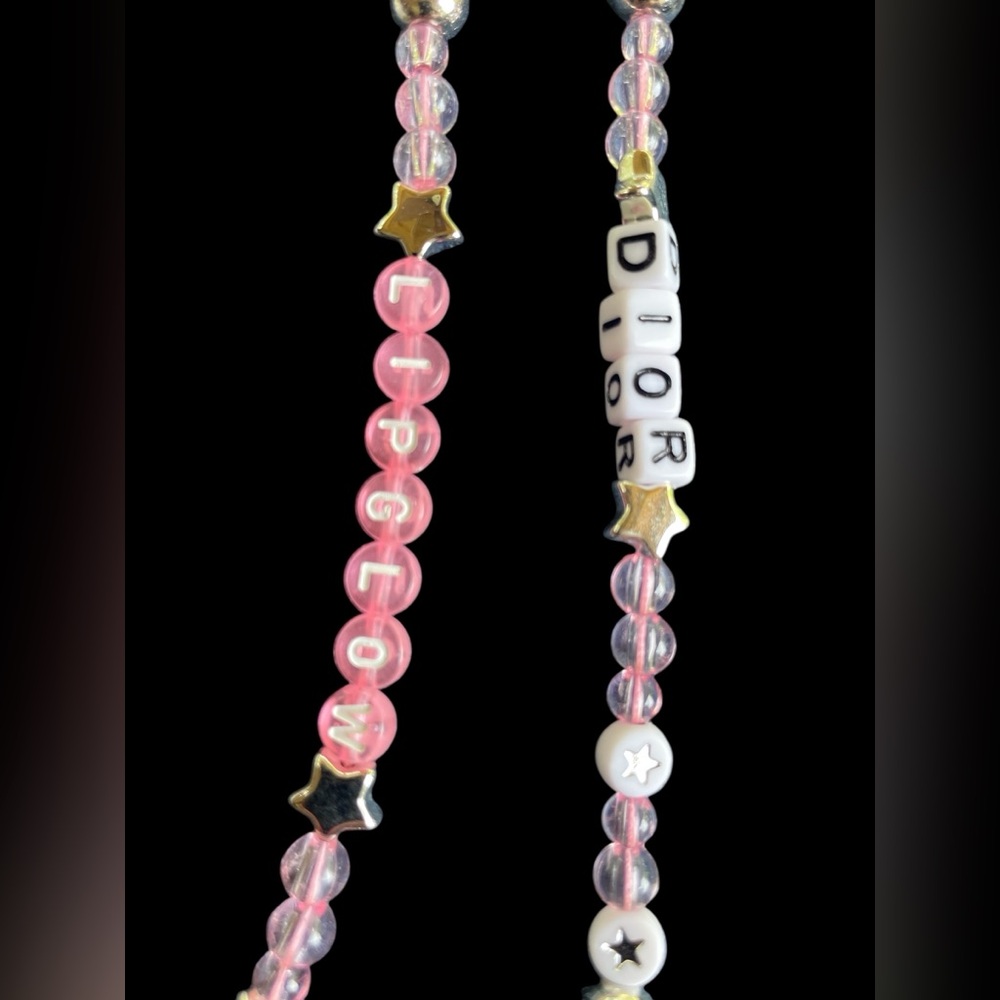 NEW in Box Dior VIP Pink and White Beaded Necklace - Picture 2 of 5